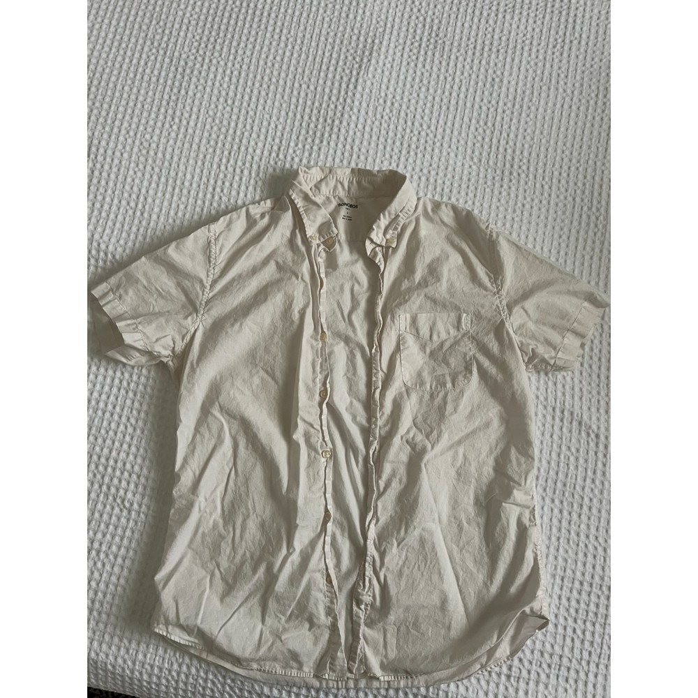Bonobos Slim Fit Short Sleeve Button Down Cotton Shirt Men's Size L